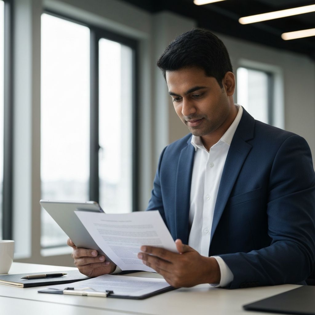 Profissional jurídico utilizando a plataforma